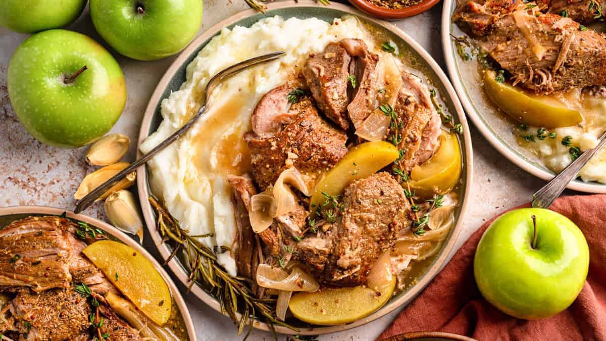 Braised Pork with Apples + Cider (variation à la Mürren)