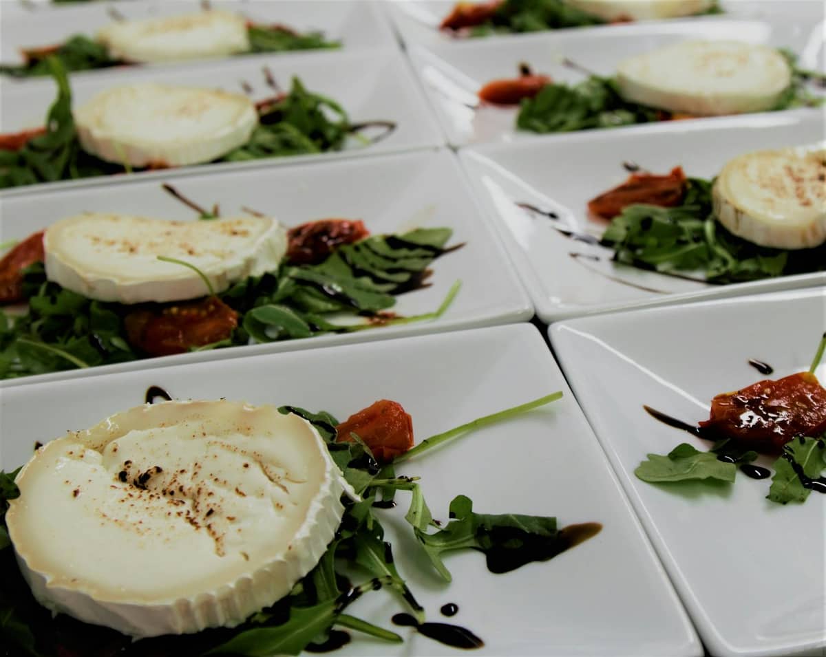 Delias Puy Lentils and Roasted Pepper Salad with Goats Cheese