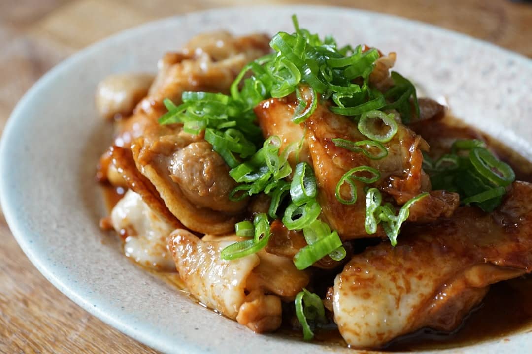 Chicken with Miso, Sweet Potatoes & Spring Onions
