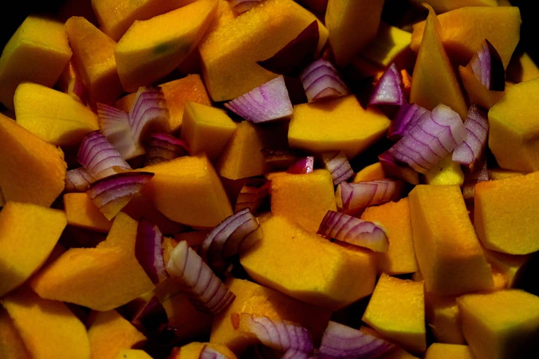 Curried Squash & Lentil Traybake